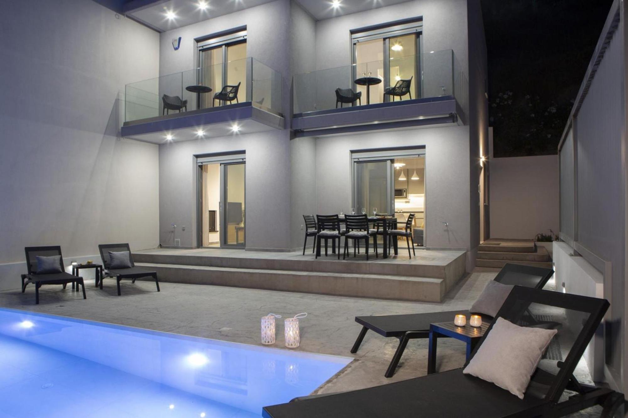Aloft Luxury Villas Lefkada - Heated Pool Apólpena Kültér fotó
