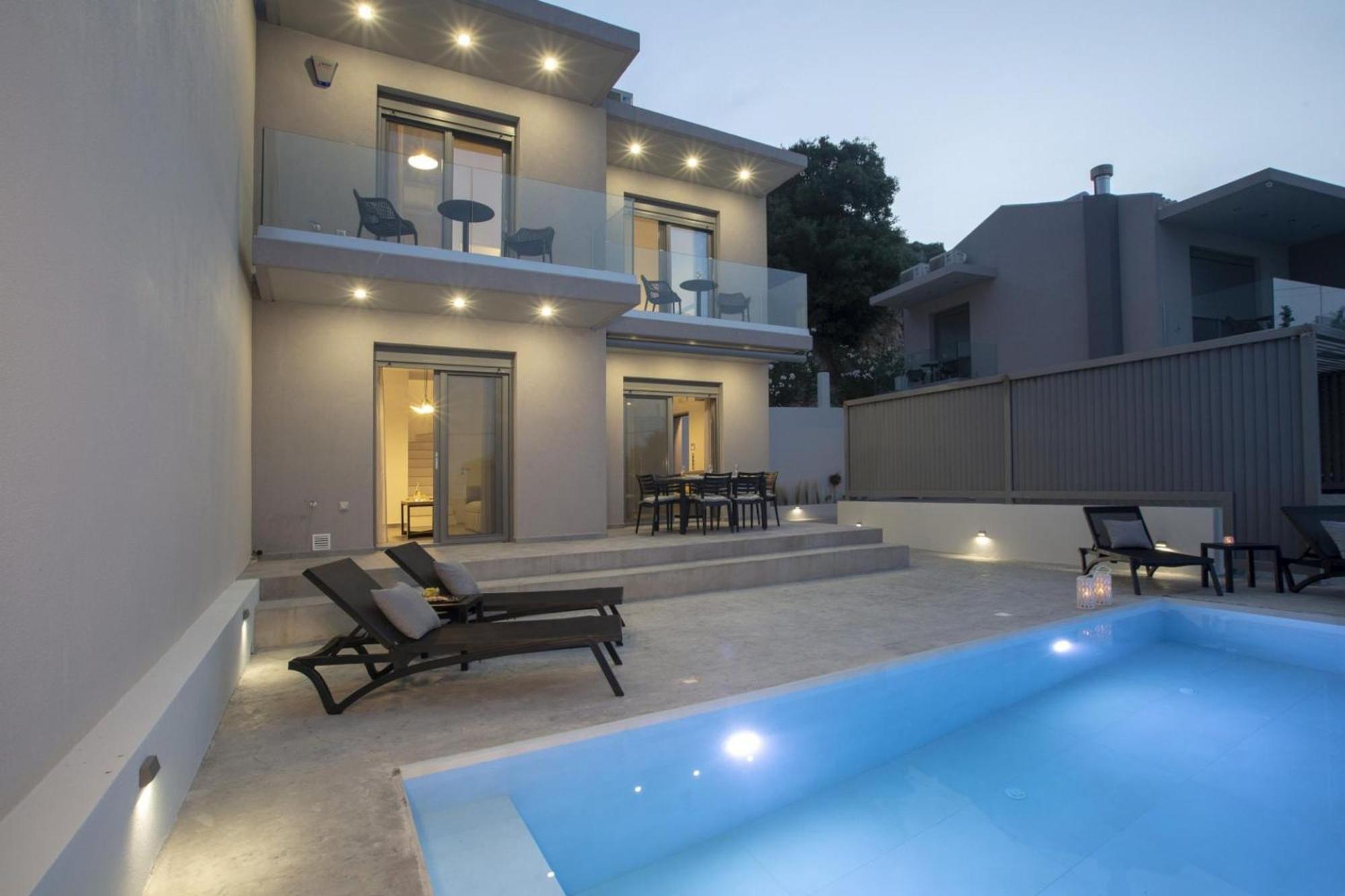 Aloft Luxury Villas Lefkada - Heated Pool Apólpena Kültér fotó