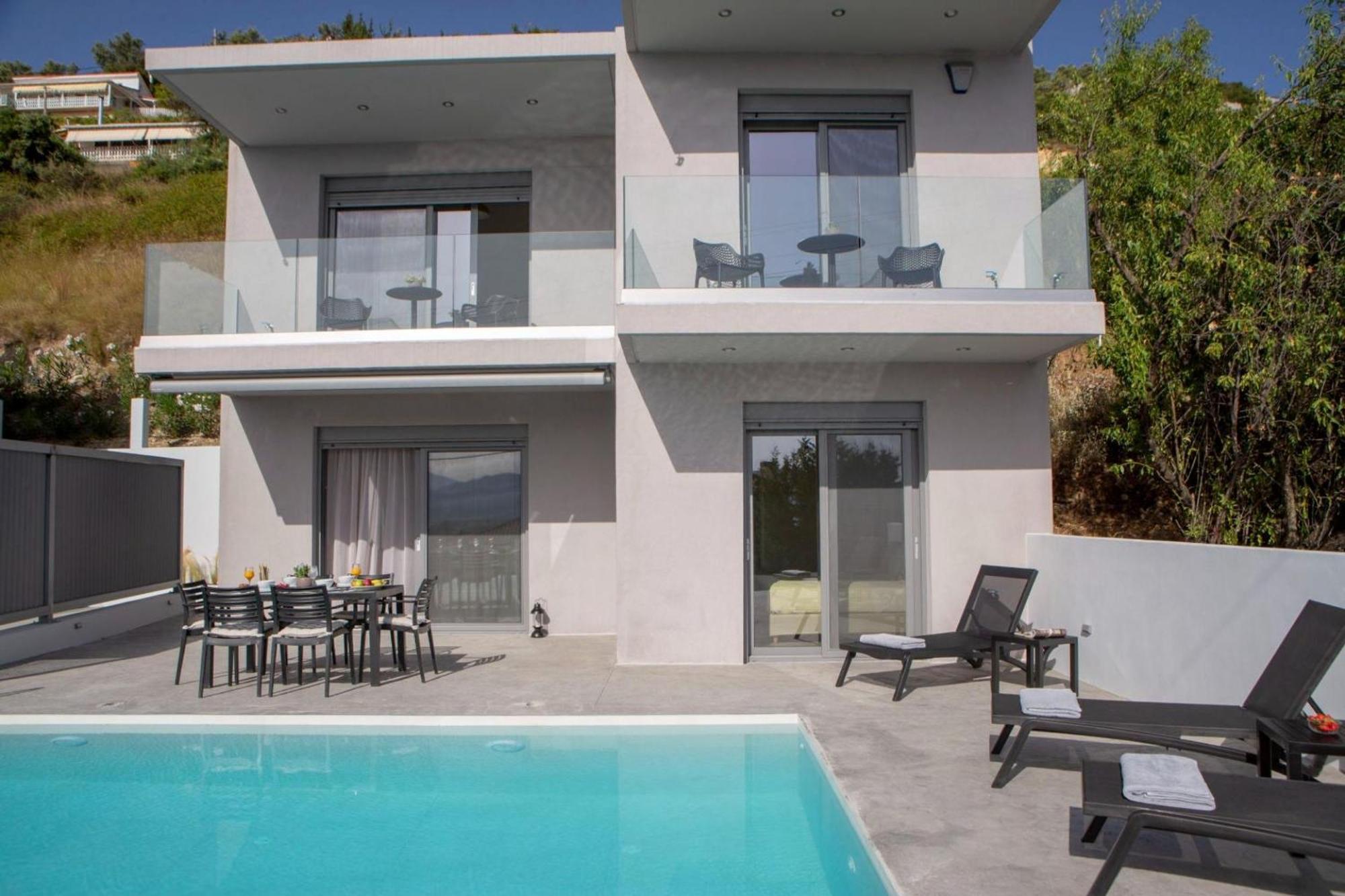 Aloft Luxury Villas Lefkada - Heated Pool Apólpena Kültér fotó