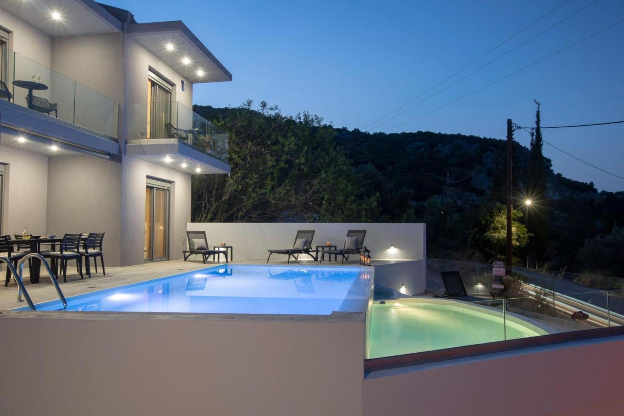 Aloft Luxury Villas Lefkada - Heated Pool Apólpena Kültér fotó