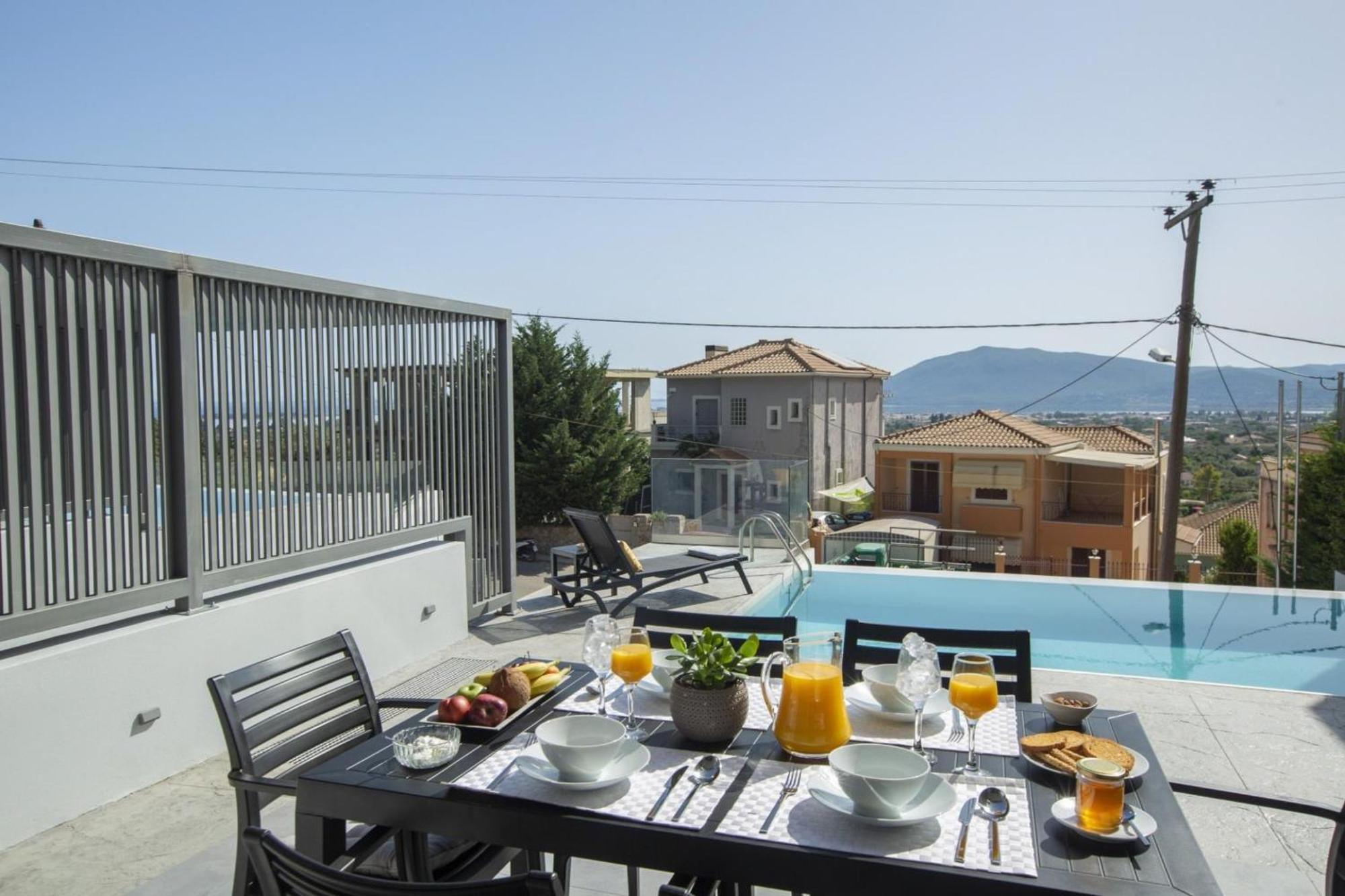 Aloft Luxury Villas Lefkada - Heated Pool Apólpena Kültér fotó