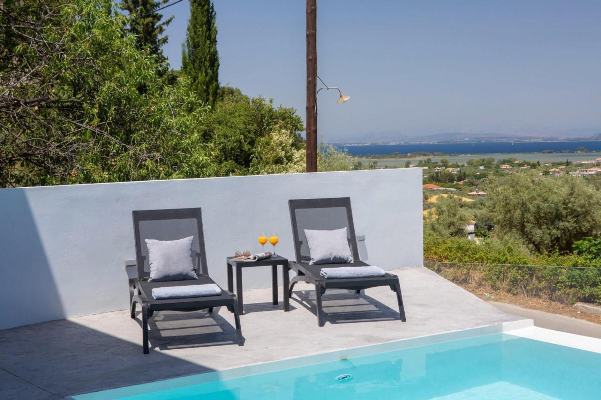 Aloft Luxury Villas Lefkada - Heated Pool Apólpena Kültér fotó