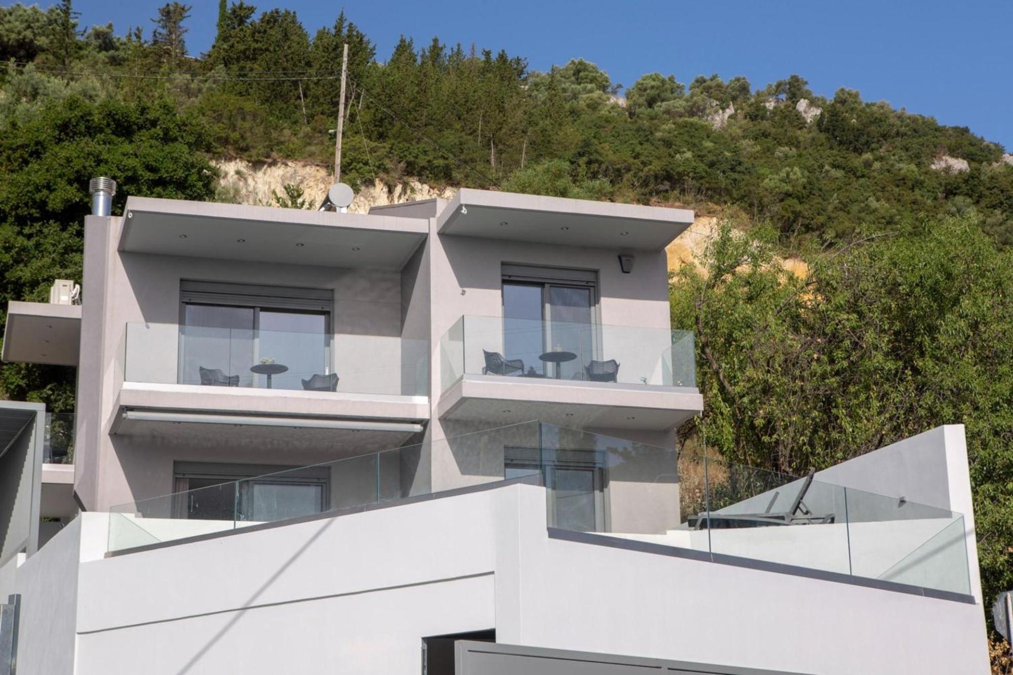 Aloft Luxury Villas Lefkada - Heated Pool Apólpena Kültér fotó