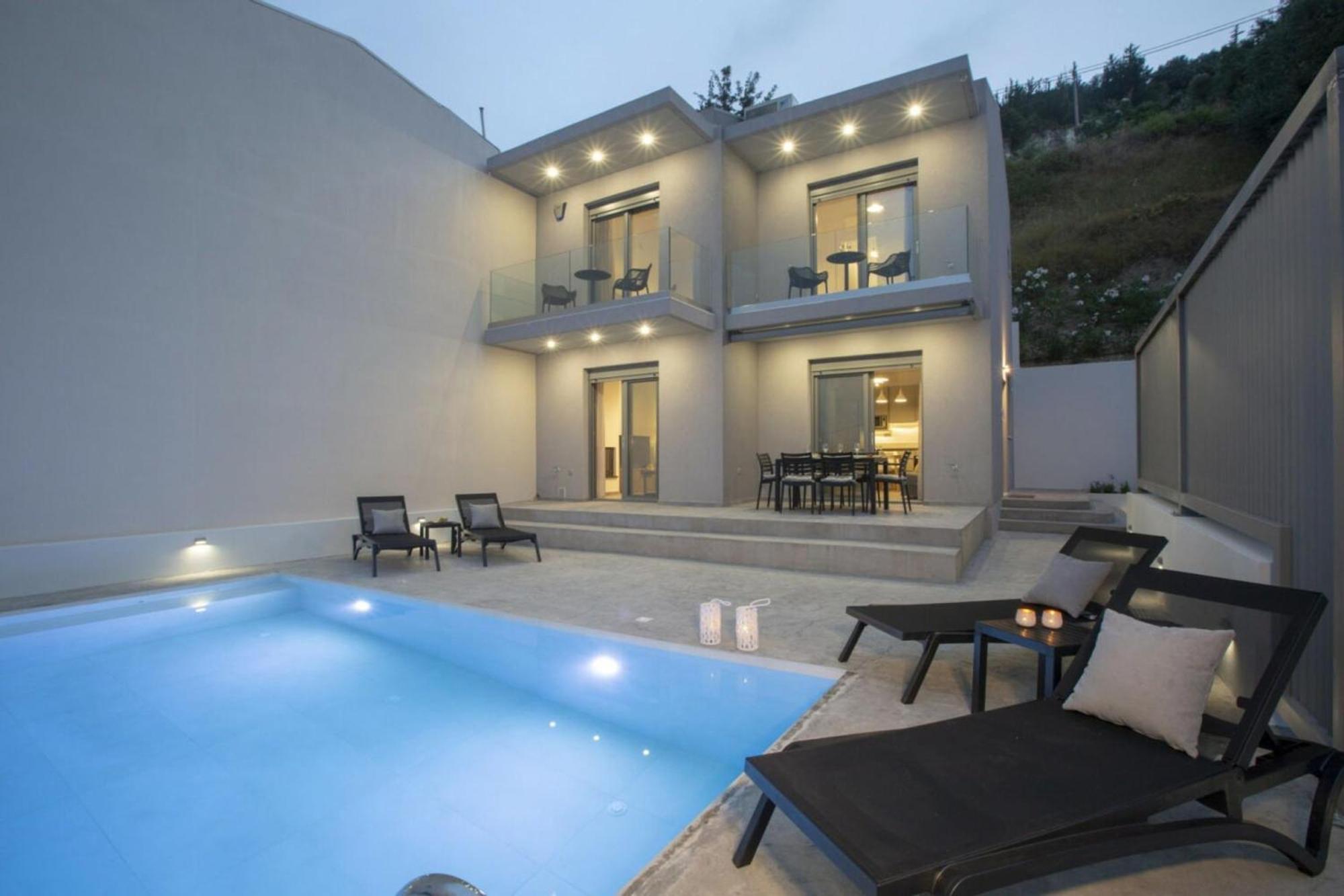 Aloft Luxury Villas Lefkada - Heated Pool Apólpena Kültér fotó